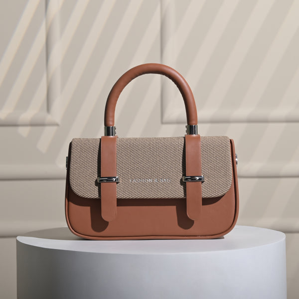 Pretty Classic Handbag - Brown