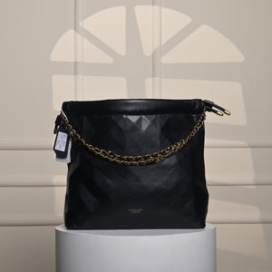 Urban Taupe Tote - Black