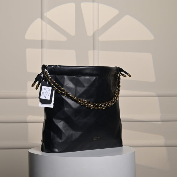 Urban Taupe Tote - Black