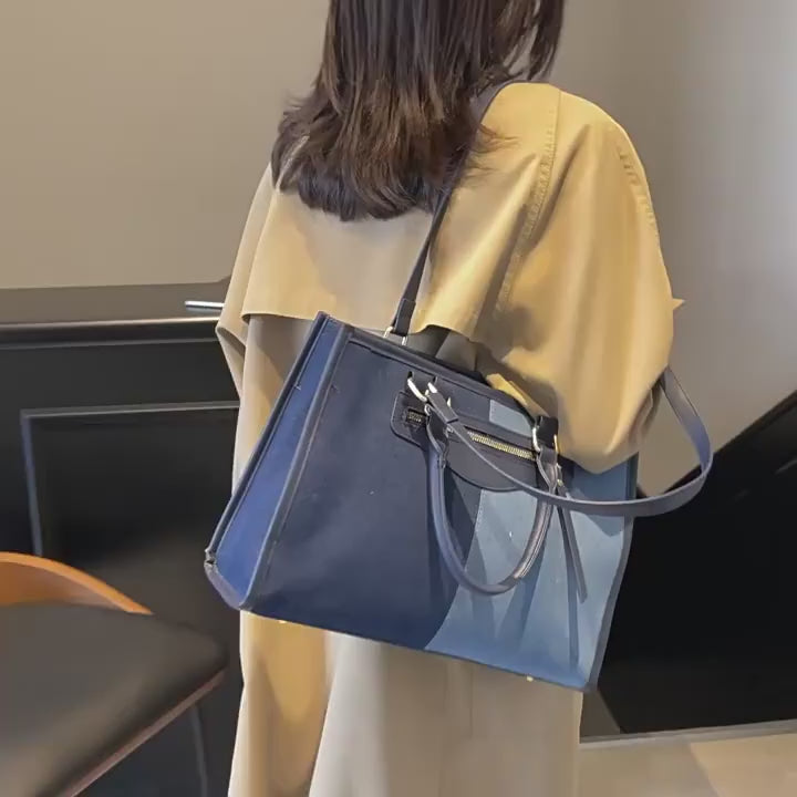 denim handbag